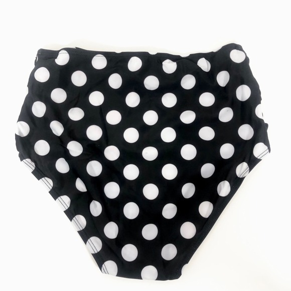 High Waisted Ruffle Polka Dot Bikini - Picture 6 of 8